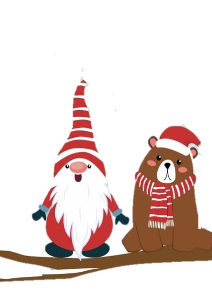 O Pai Natal e o Urso - Atelier de Natal