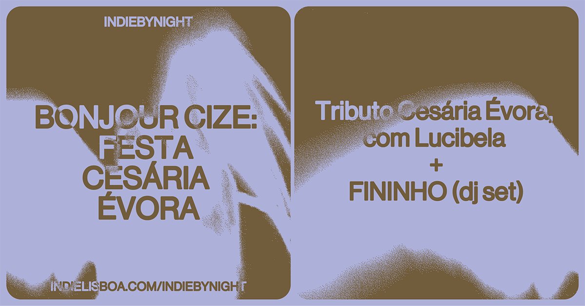 https://ticketline.sapo.pt/evento/indielisboa-890-festa-cesaria-evora-63770?fbclid=IwAR393drGVNiC3U6JskFME6vBywhrUi0Fr1mHe4-_gXtXhaJEzTOpIjYdpnU