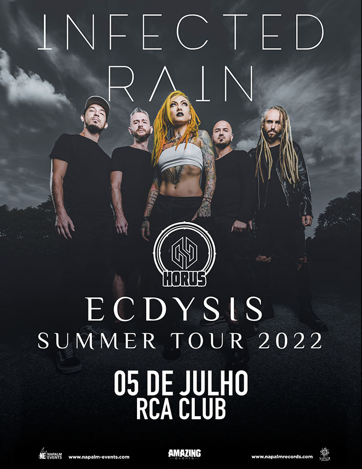 INFECTED RAIN – ECDYSIS SUMMER TOUR