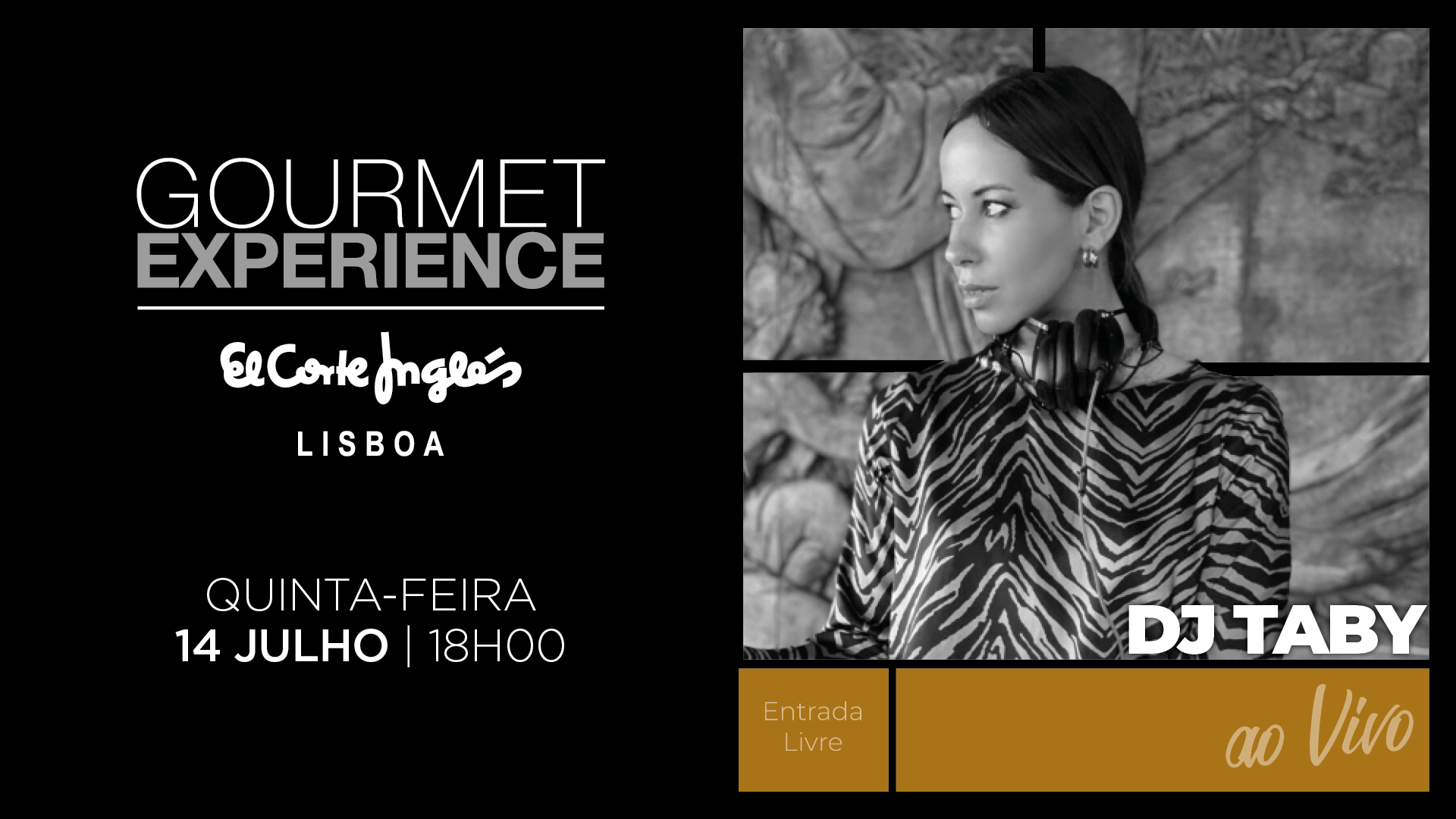 DJ Taby no Gourmet Experience Lisboa