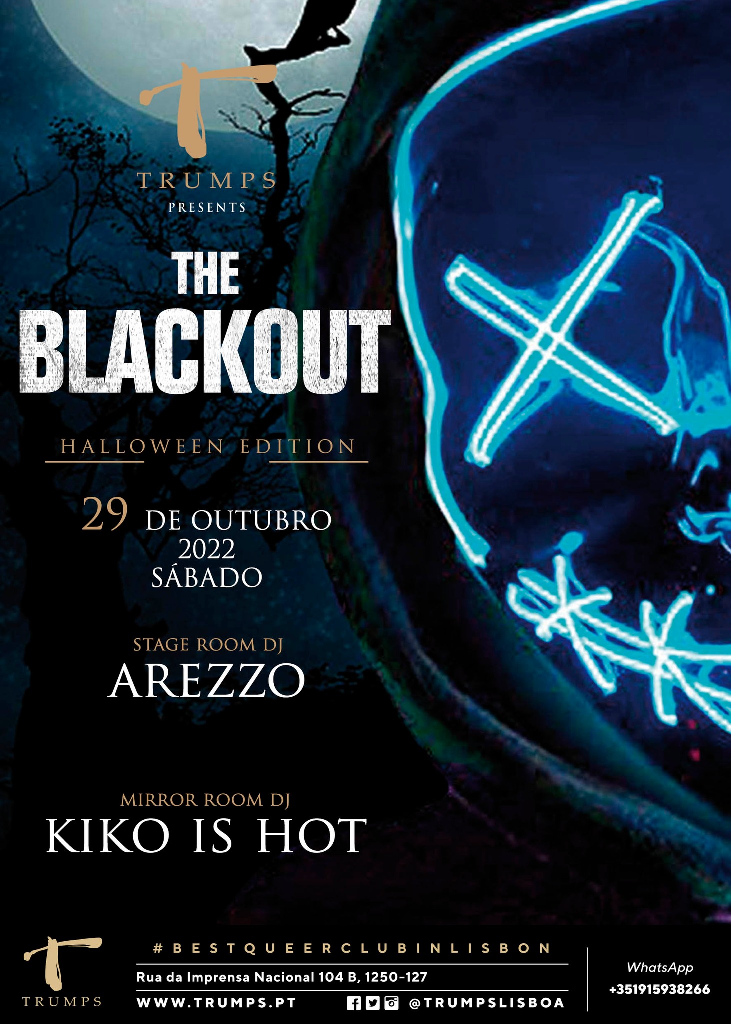 BLACKOUT - HALLOWEEN EDITION Trumps Club - Lisboa