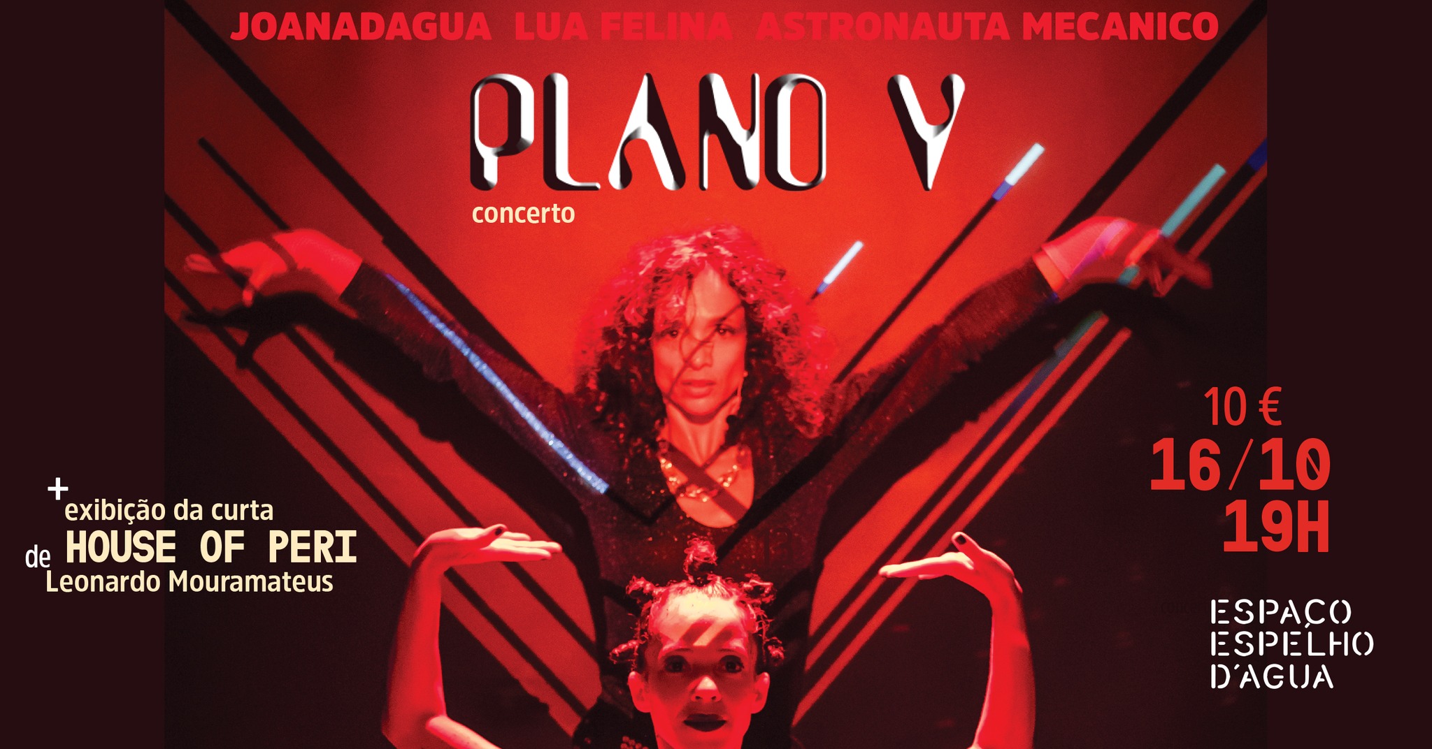 Concerto PLANO V + exibição curta de Leonardo Mouramateus - Espaço Espelho d'Água