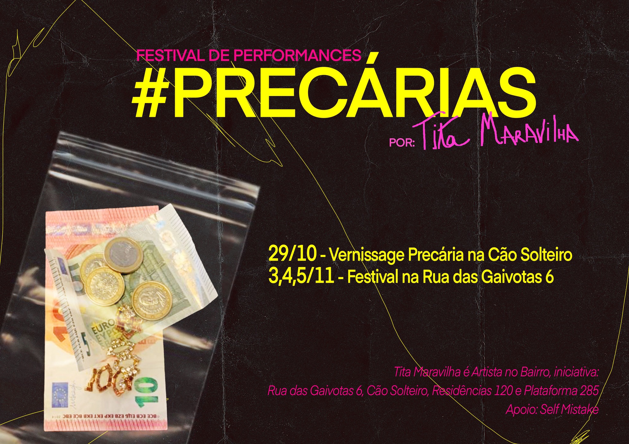 #PRECÁRIAS [festival de performances] ⬤ Tita Maravilha e Convidades [ARTISTA NO BAIRRO]