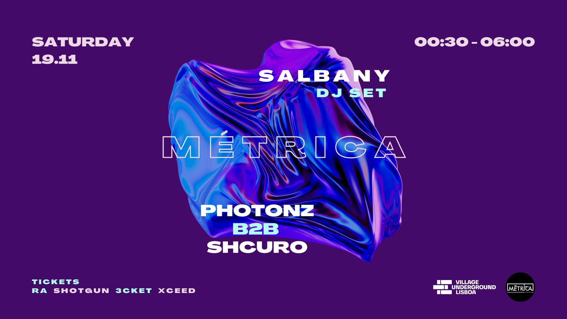 MÉTRICA with Shcuro b2b Photonz x Salbany (DJ set)