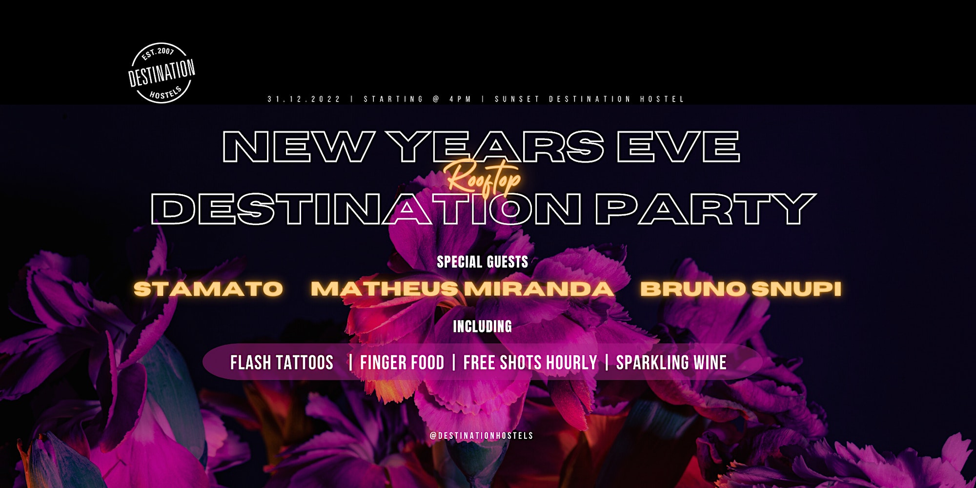 New Year's Eve Rooftop Party - Sunset Destination Hostel