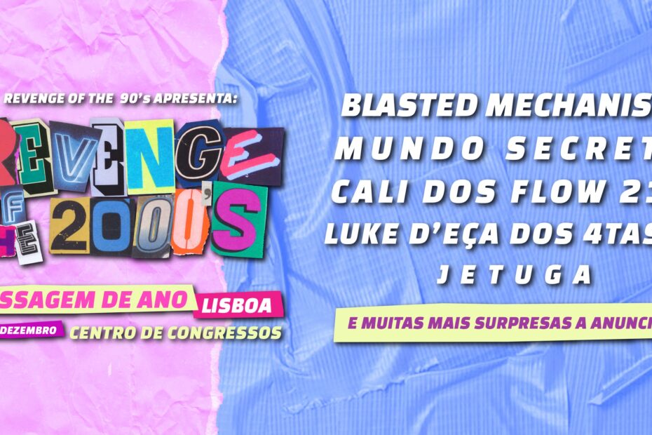 A melhor Passagem de Ano está aí! Revenge of the 90s apresenta REVENGE OF THE 2000s ðð O CCL (antiga FIL) vai receber a primeira festa dos 2000! Bilhetes - https://e.3cket.com/pda2000/vodkasantos