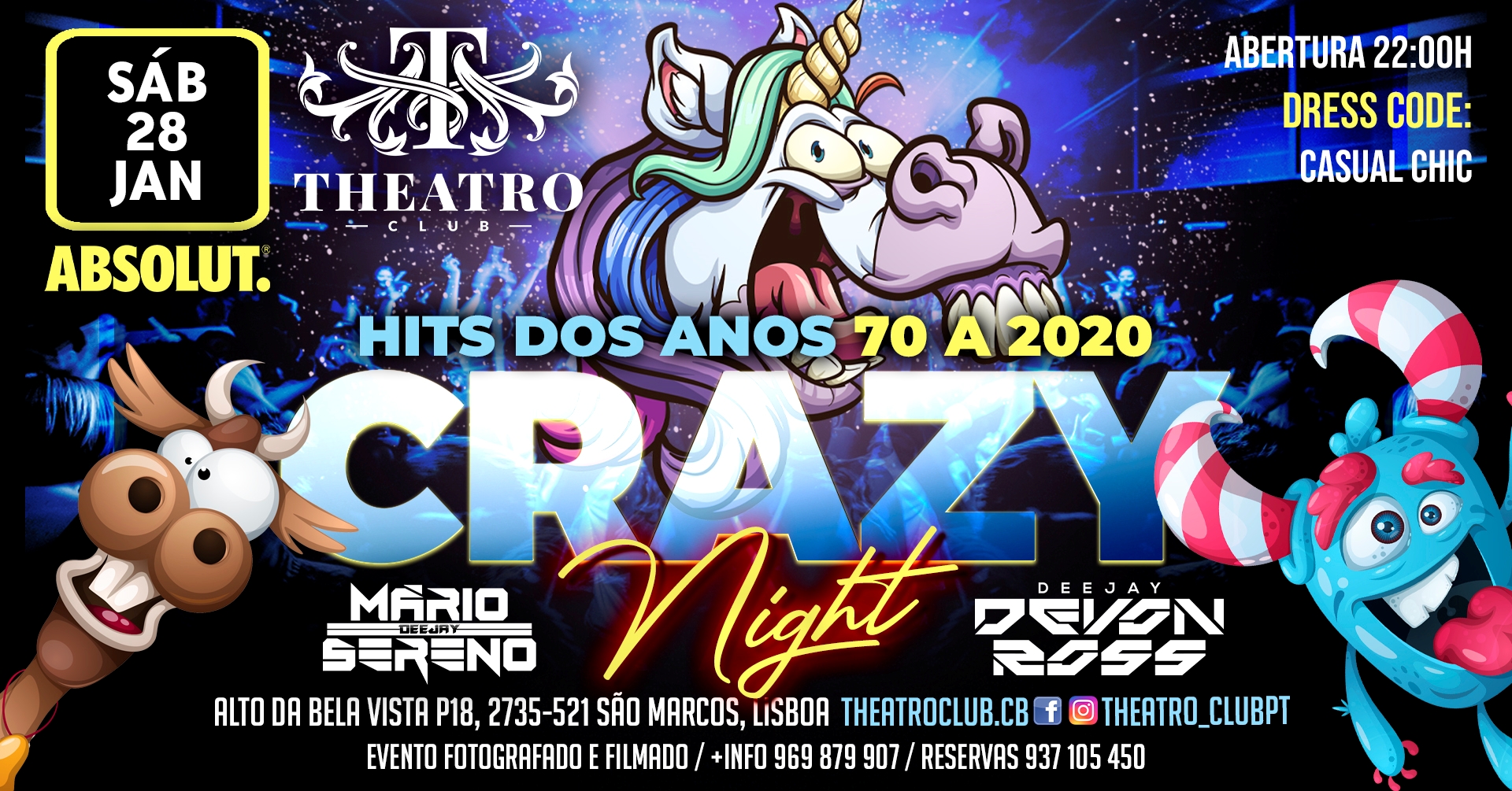 Crazy Night com Dj Devon Ross & Dj Mário Sereno