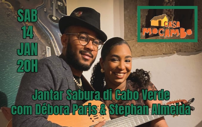 Jantar Sabura di Cabo Verde com Débora Paris & Stephan Almeida