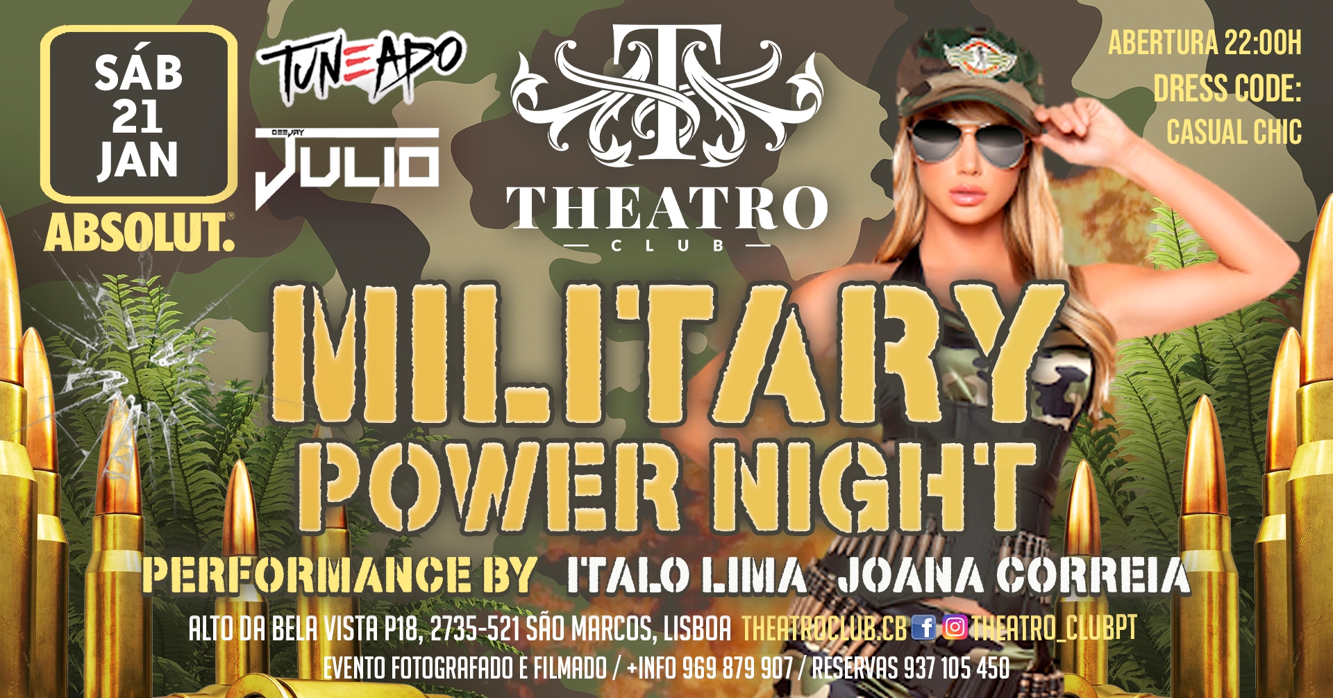Military Power Night Dj Júlio & Dj Tuneado