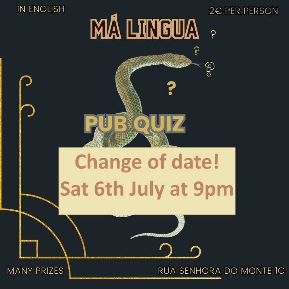 Pub Quiz at Má Língua