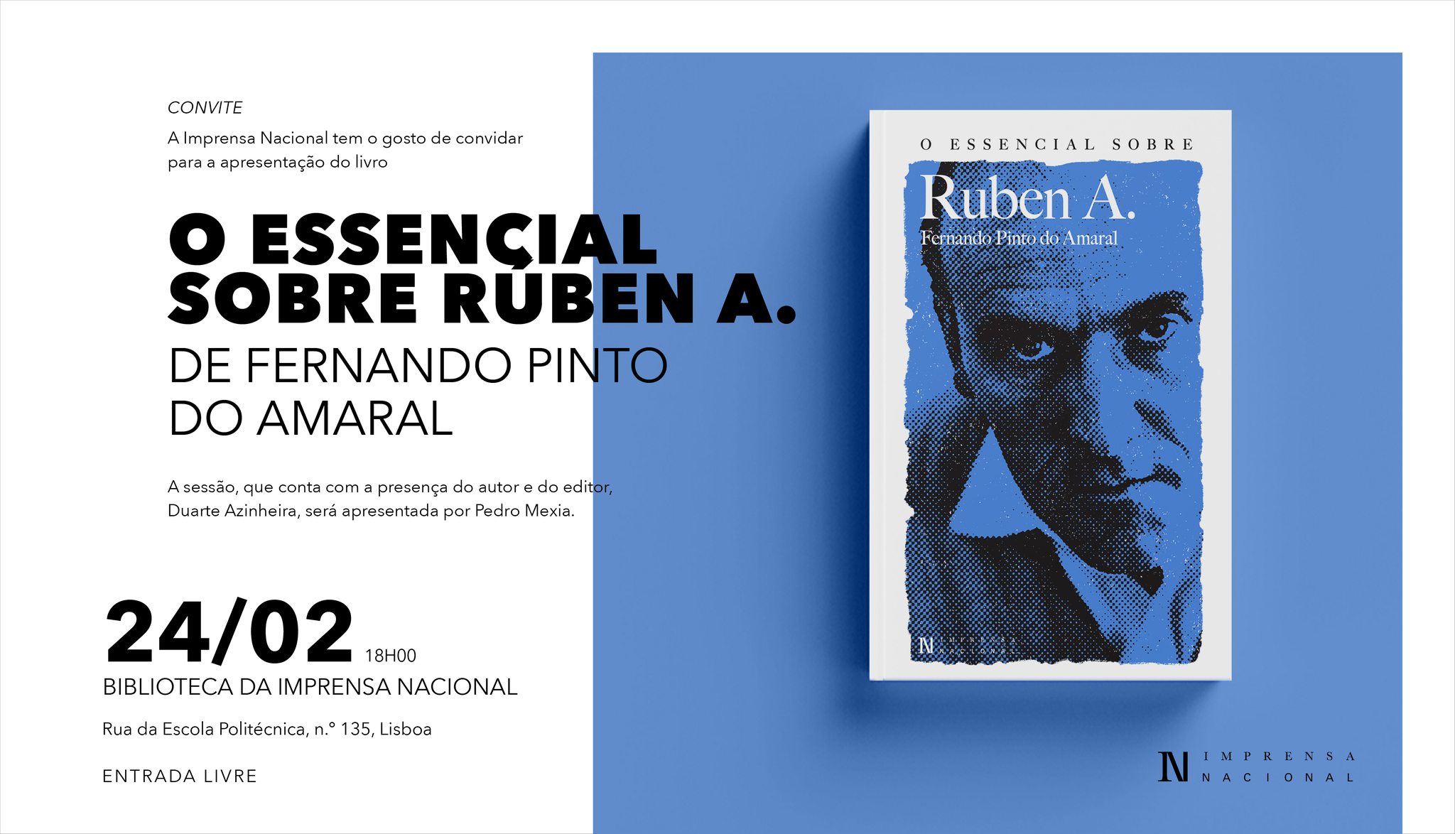 Apresentação O Essencial sobre Ruben A., de Fernando Pinto do Amaral