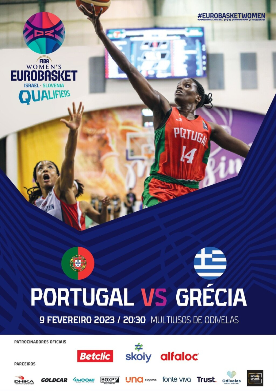 Jogo de Qualificação da Seleção Nacional Sénior Feminina que defronta a Grécia na 5.ª jornada.