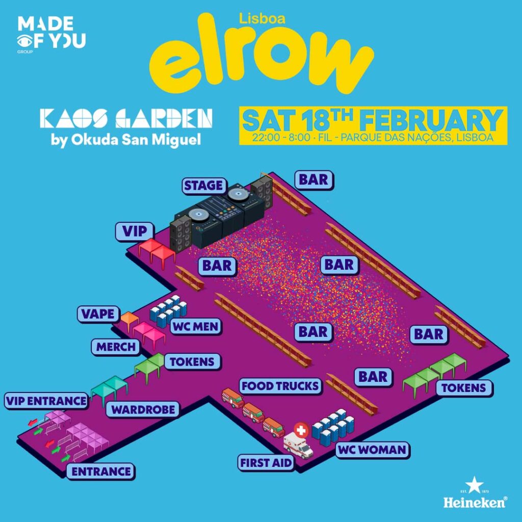 Mapa elrow lisboa 2023