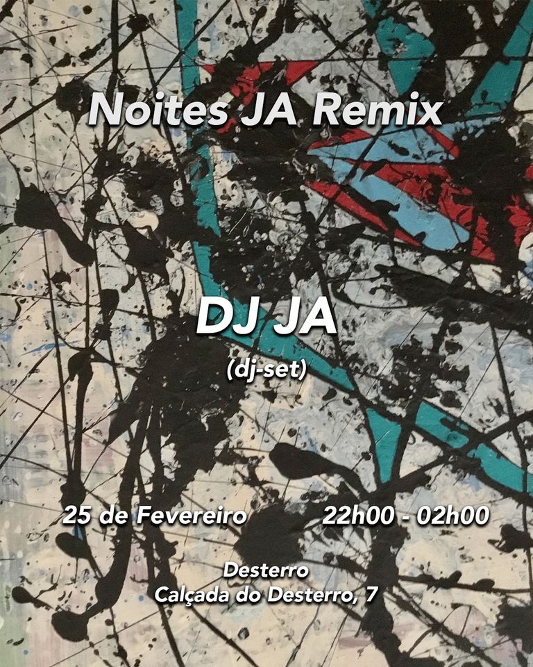 Já, aqui e agora. Focados no momento presente, a efemeridade que se apresenta desta forma musical e que se pretende que perpetue nos nossos ouvidos pela noite a dentro. É com este propósito que promovemos o regresso das noites comandadas por Paulo Vicente - agora em formato remix, com o foco na música de cariz electrónico, dançável e de groove infinito. Nesta sessão, seremos conduzidos por DJ JA num all-nighter atrás dos pratos. Venham sem pressa, com vontade de escutar música rara e conversar. Deixem o telemóvel em casa ou na bolsa/casaco e deixem-se envolver pelas texturas mais brandas que vos propomos oferecer. Entrada: 5 euros *A entrada no Desterro é exclusiva a sócios da DARC, pelo que para os não sócios acresce 3 euros da quota anual *DARC is a members-only non-profit association, for non-members will be added a yearly membership fee of 3€