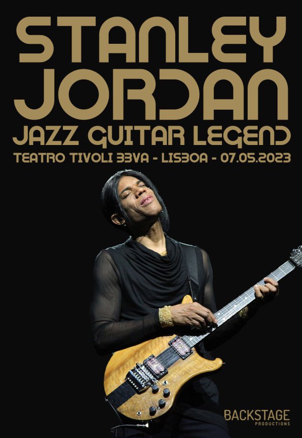 Stanley Jordan Jazz Guitar Legend - Lisbon Cultural Poster