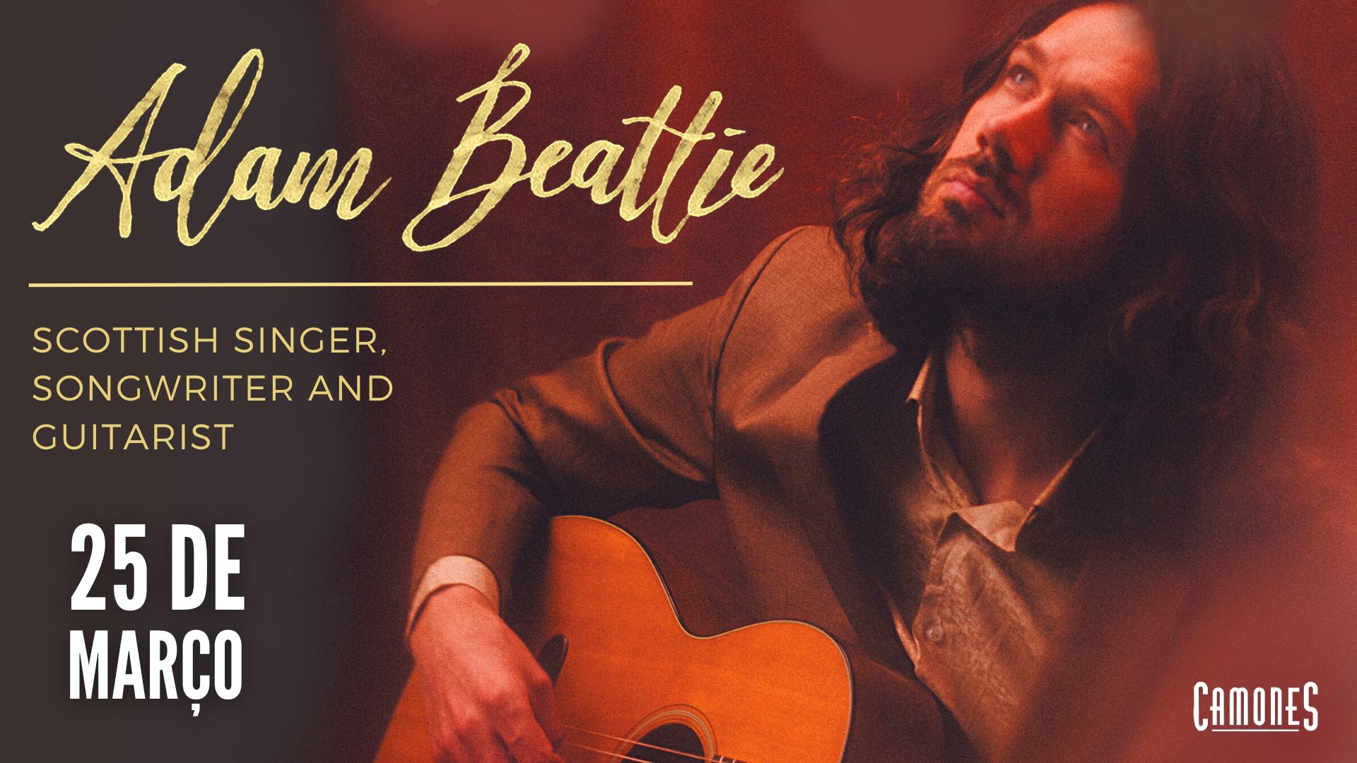 Scottish singer-songwriter and guitarist Adam Beattie has become a celebrated musician of the London scene. He has been active since 2003 and has released 5 albums of his own songs. Having roots in Scottish folk music, as well as a lifelong interest in old time jazz, blues and other folk styles, his music spans many genres, but is all held together by Adam's distinctive voice and narrative lyrics. 'Uplifting Reveries Of Love' - MOJO Magazine ★★★★★ 'Master of powerful narratives' RnR MAGAZINE 'Stirring folk balladry' THE LINE OF BEST FIT 'Incredibly beautiful' MARY ANNE HOBBS, BBC 6 MUSIC 'Great Scottish Songs' RODDY HART, BBC RADIO SCOTLAND