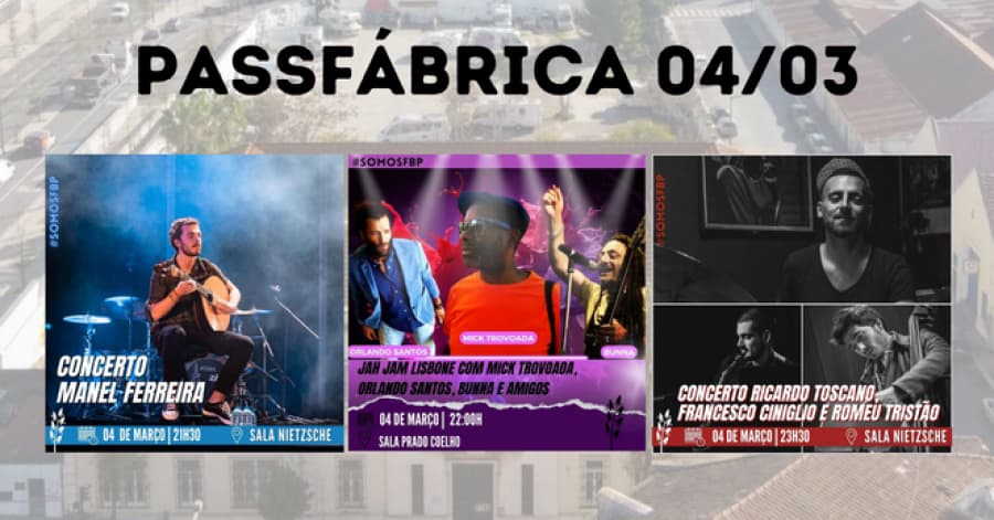 MANEL FERREIRA JAH JAM LISBONE RICARDO TOSCANOFRANCISO CINILGIOROMEU TRISTÃO