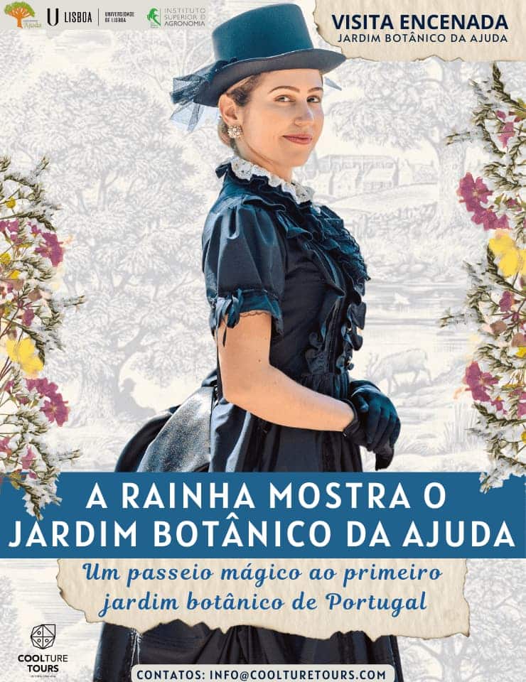 No Jardim Botânico da Ajuda com a Rainha