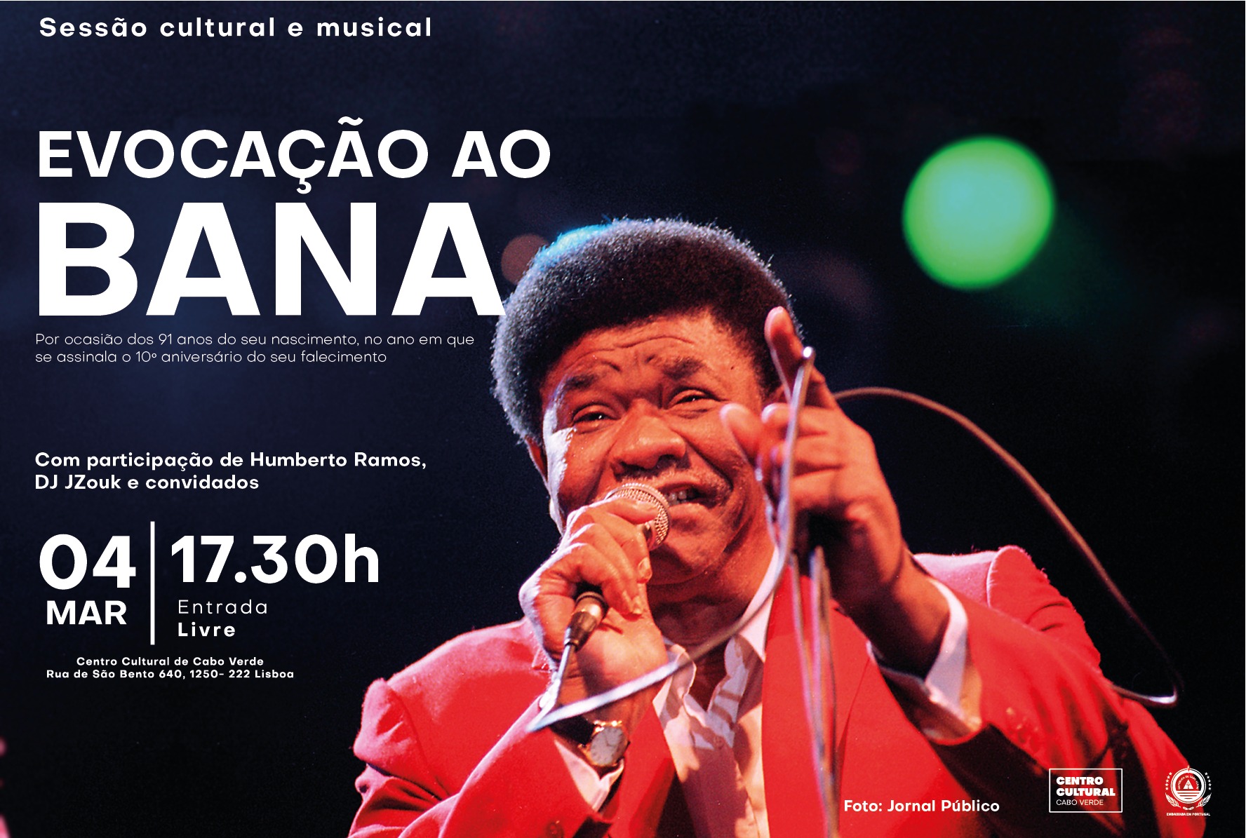 Sessão cultural e musical «Evocação ao Bana»