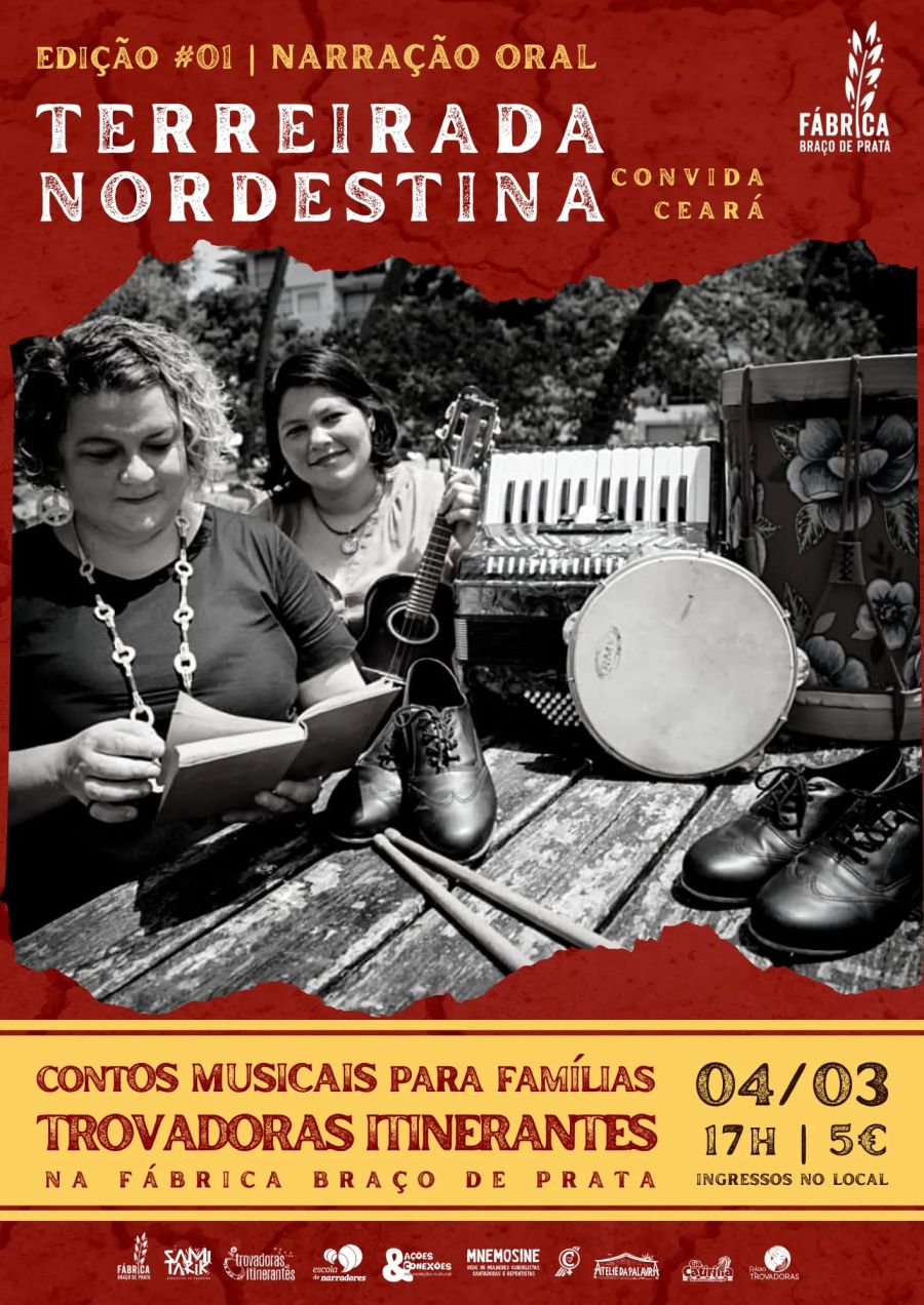 Em 2023, os artistas Sami Tarik, Luciana Costa e Josy Correia criam um projeto inovador especialmente para a Fábrica Braço de Prata intitulado “TERREIRADA NORDESTINA” que leva narração oral, música vocal e instrumental, performances cénicas, cantoria, acervo de literatura de cordel, formações e concertos que valorizam a cultura brasileira em Lisboa, através de criações artísticas do povo nordestino nas mais diversas linguagens e géneros, convidando inclusive artistas de outras regiões do Brasil, além de formar o Coro Abraço de Prata.