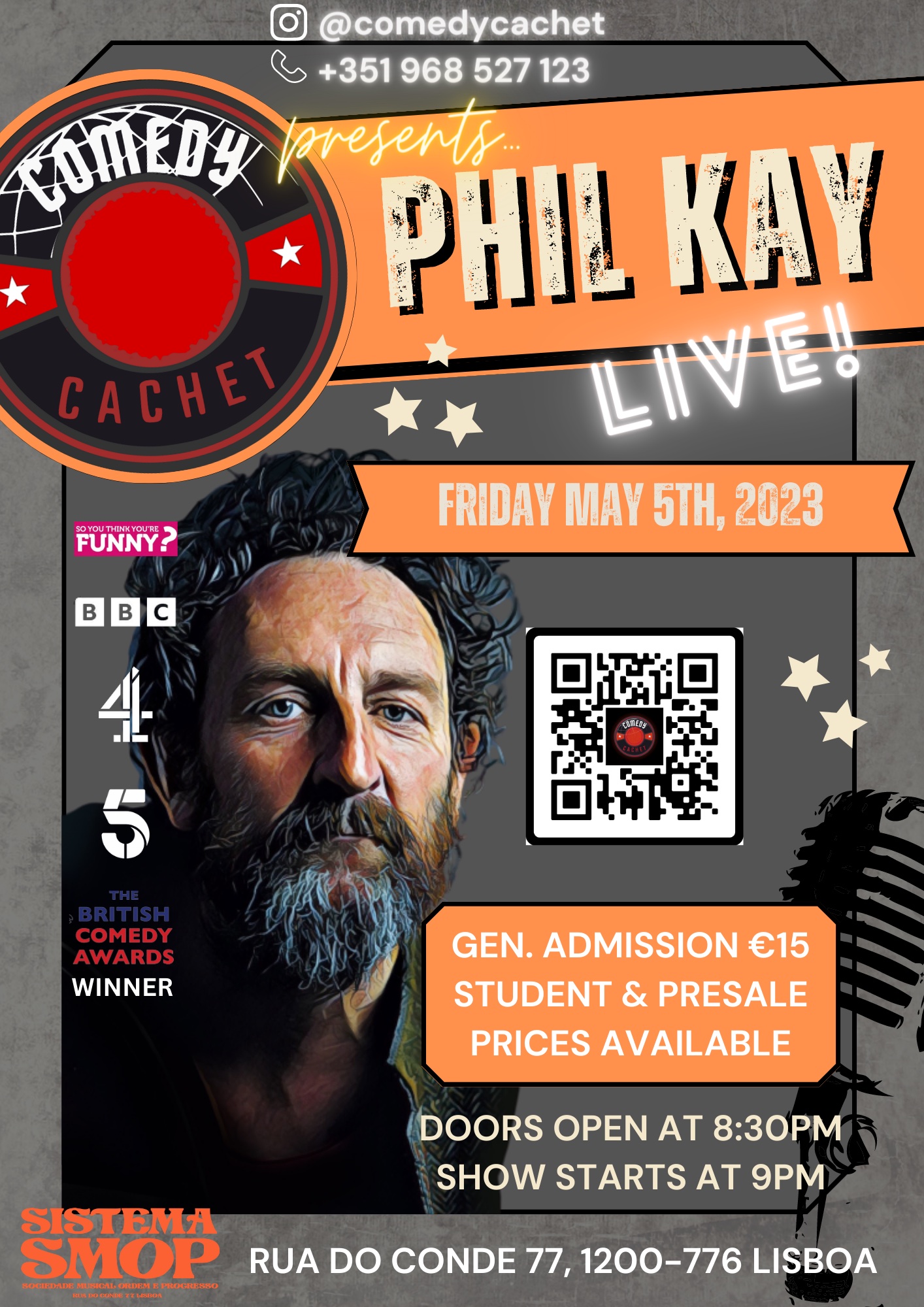 Stand Up Comedy *** PHIL KAY *** LIVE @Lisbon