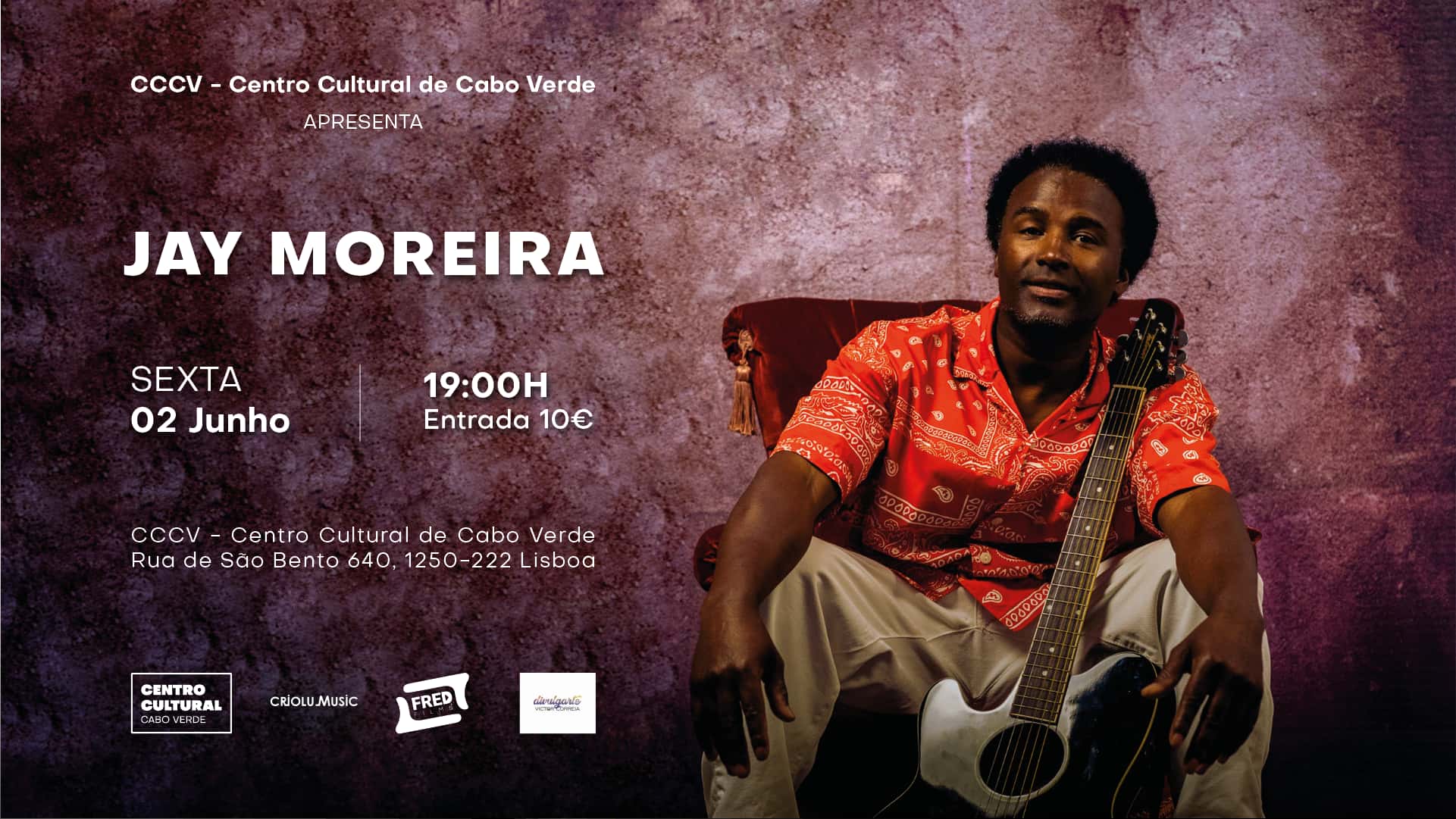 Apresentação musical de JAY MOREIRA