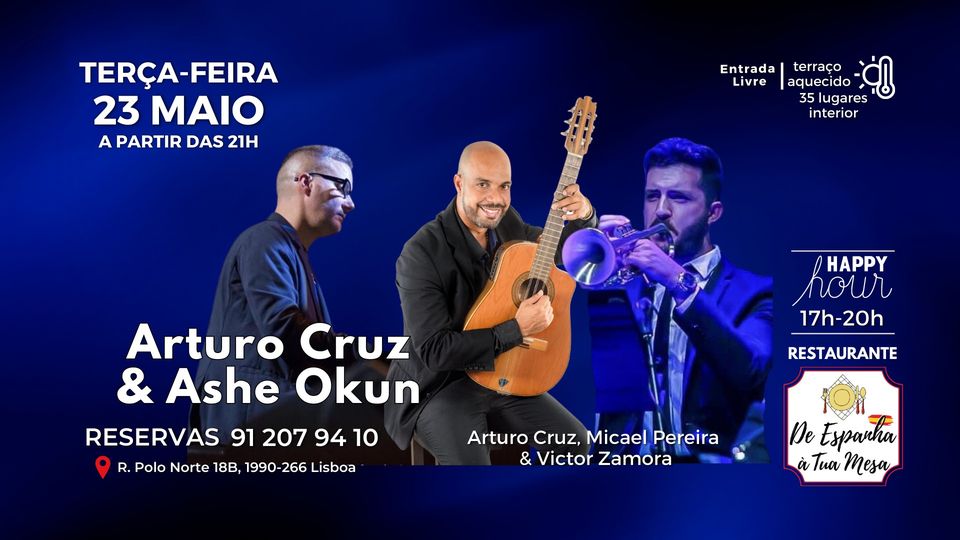 Arturo Cruz & Ashe Okun en De Espanha à tua Mesa