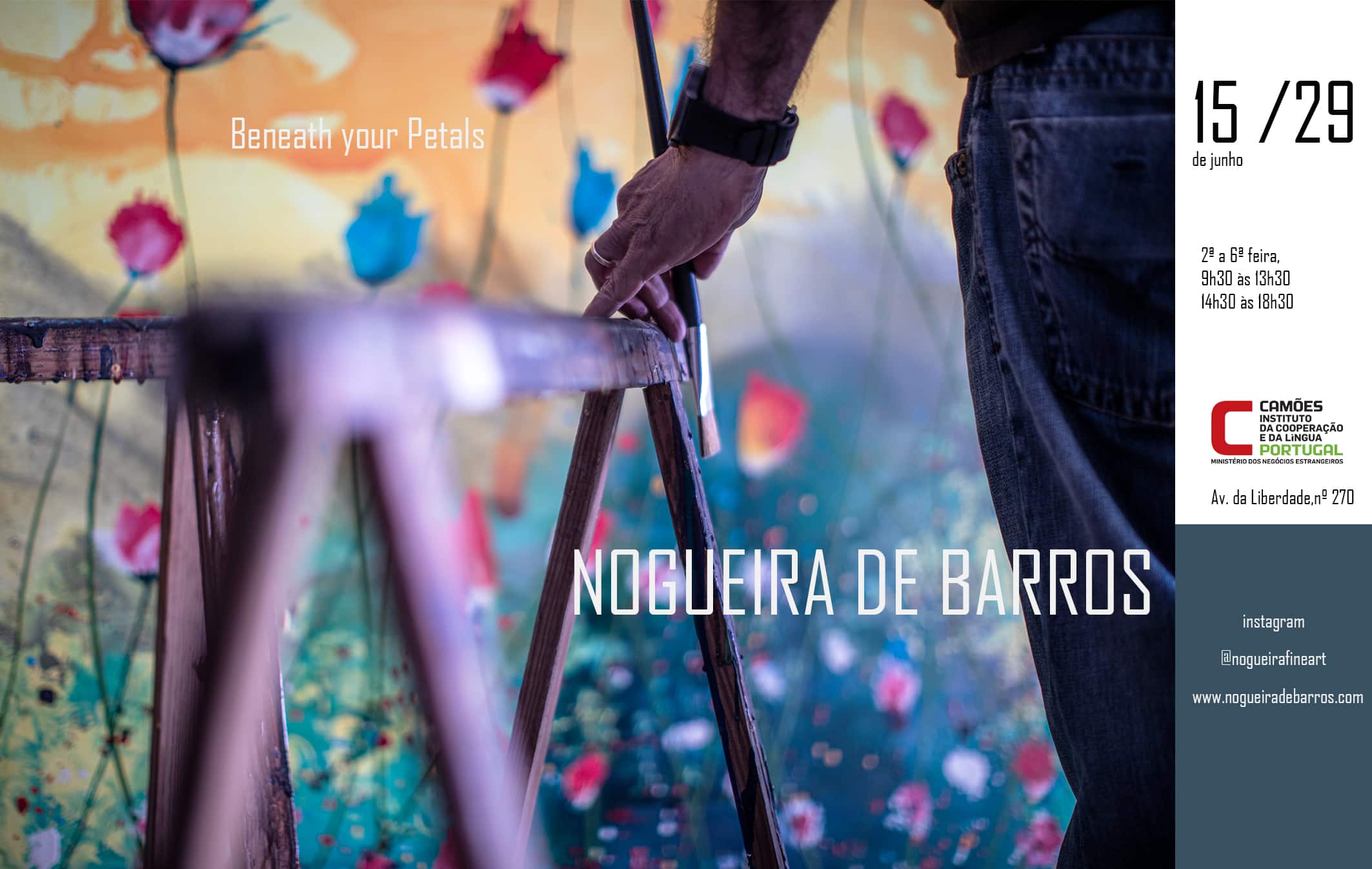 Beneath Your Petals, Nogueira de Barros, Exposição de Pintura