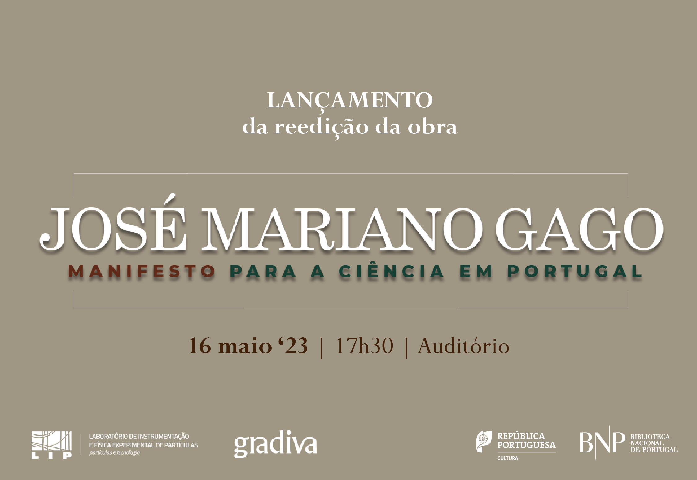 Manifesto para a Ciência em Portugal, reedição da obra de Mariano Gago