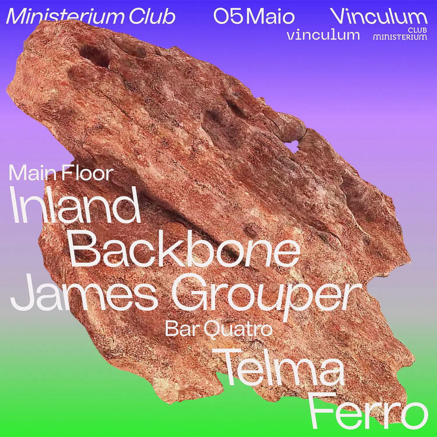 Ministerium Club x Vinculum Showcase // Inland, Backbone, Telma, James Grouper & Ferro