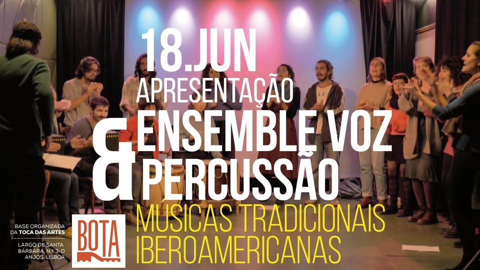 Apresentação Ensemble Voz& Percussão - Músicas Tradicionais Iberoamericanas