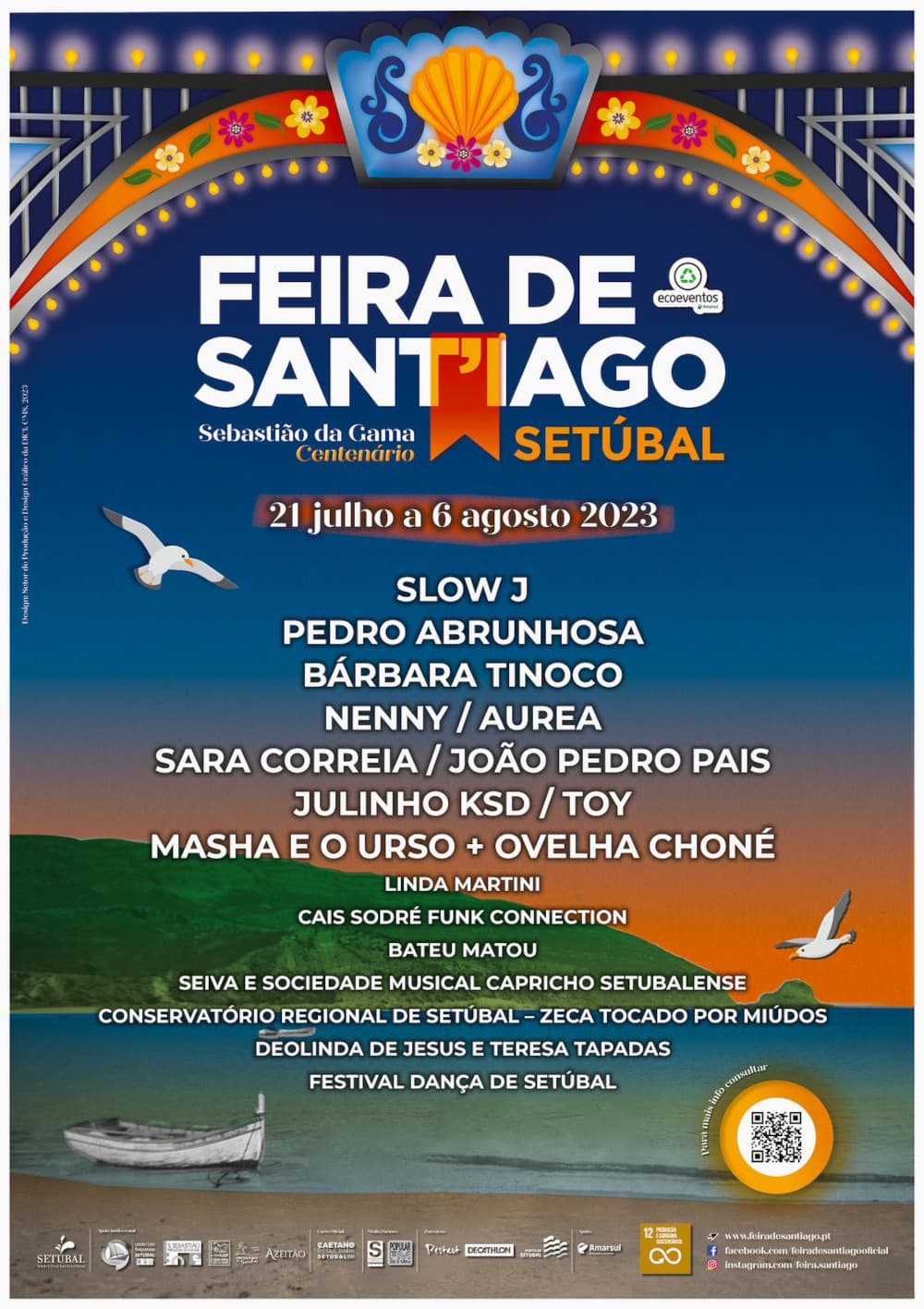 Cartaz Feira de Santiago 2023 - Setúbal 