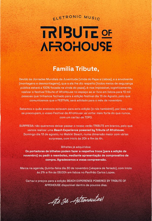 TRIBUTE OF AFROHOUSE - Summer Festival Edition