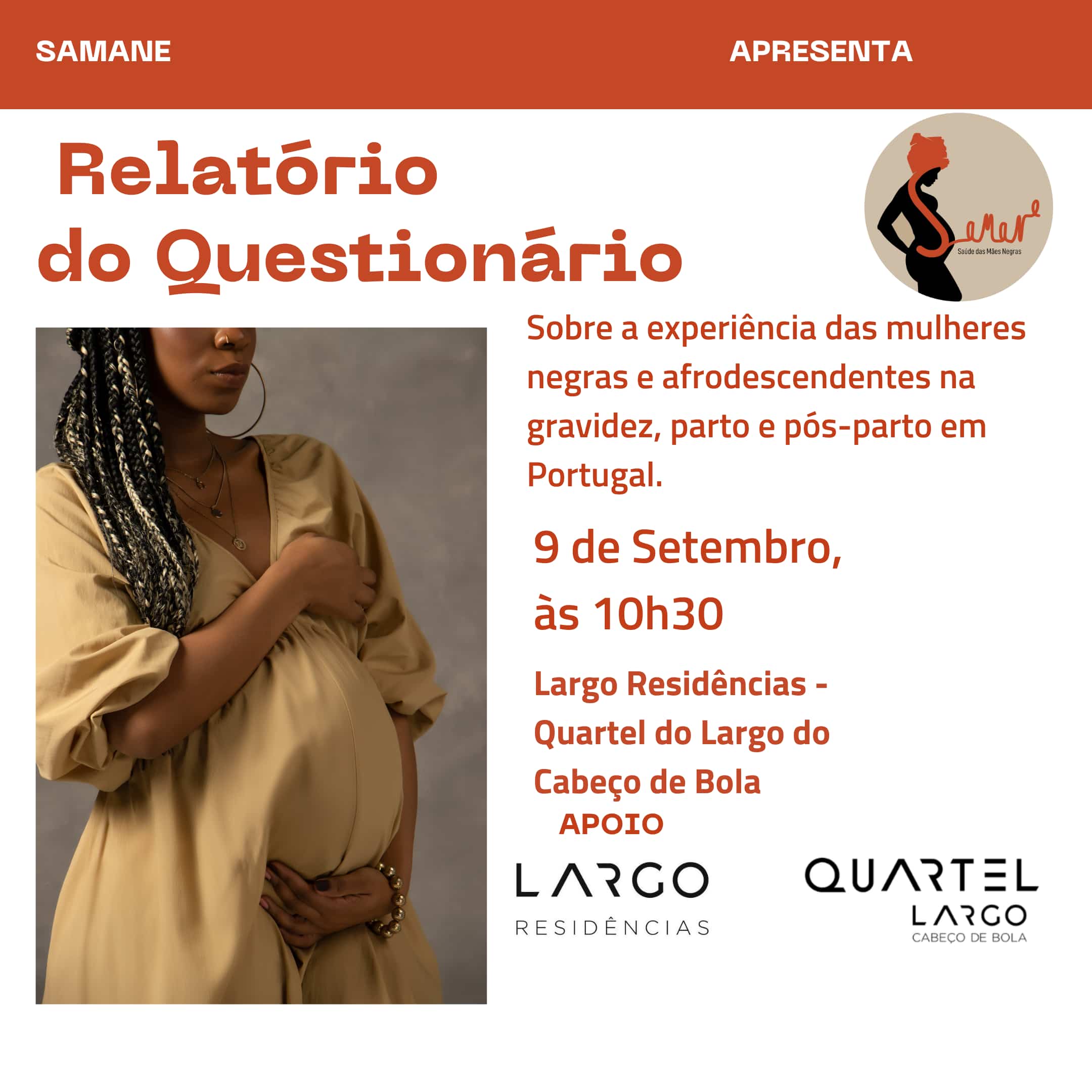 Apresentação Relatório questionário da experiência de mulheres negras e afrodescendentes em Portugal