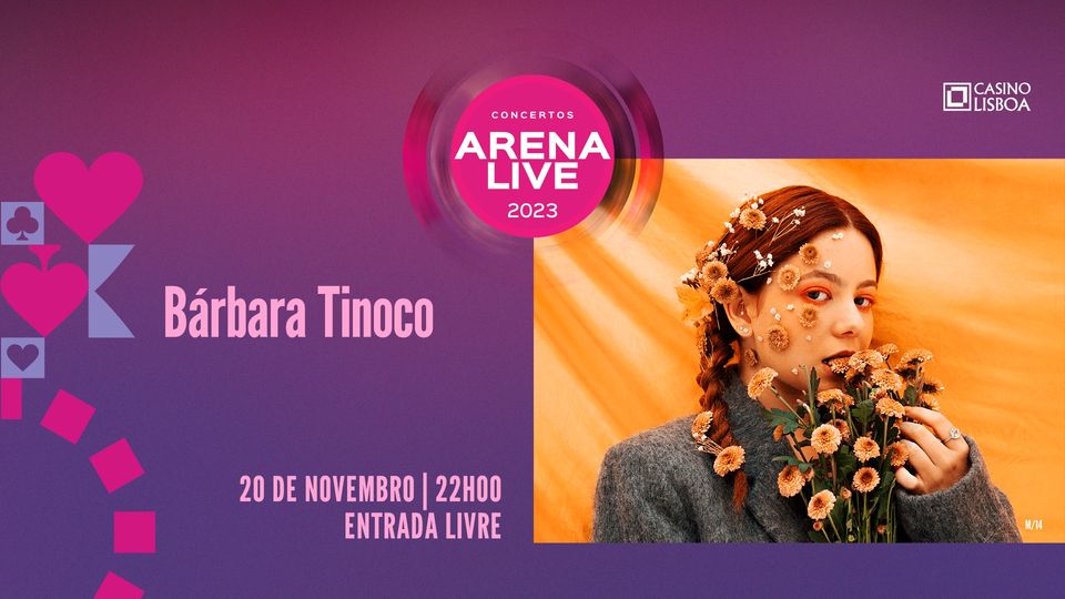 Bárbara Tinoco Concertos Arena Live 2023