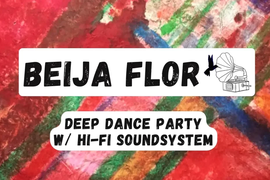 Beija Flor - deep dance party with hifi sound system