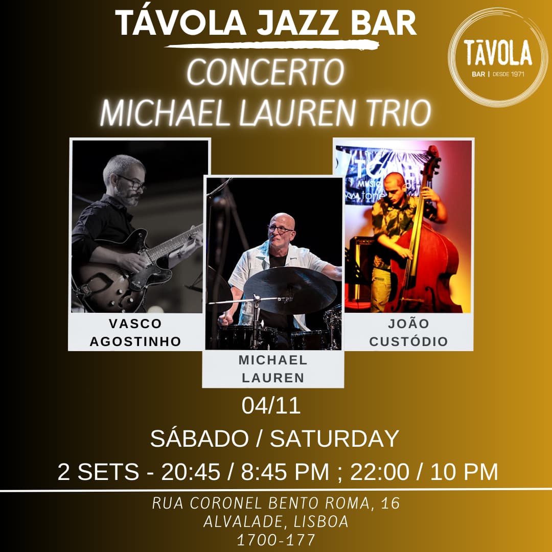 Concerto no Távola Jazz Bar - Michael Lauren Trio