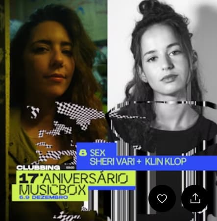 Sheri Vari + Klin Klop - Musicbox Lisboa