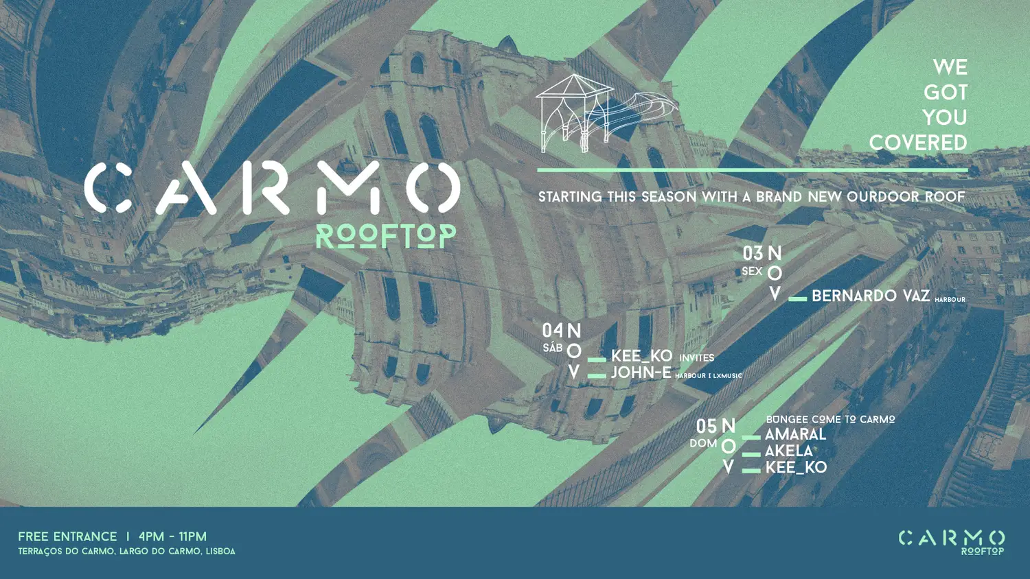 Electronic Dusk Winter Season We Got You Covered - Carmo Rooftop