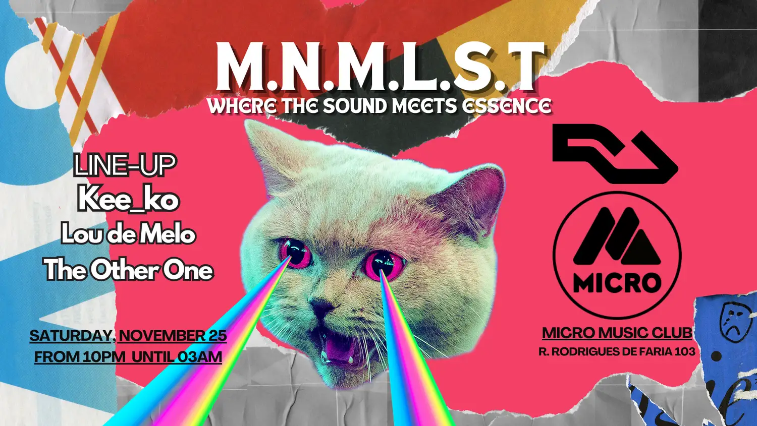 M.N.M.L.S.T INVITES Kee_ko, Lou de Melo & The Other One