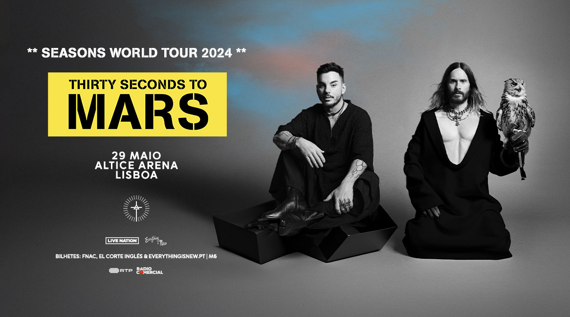 THIRTY SECONDS TO MARS Altice Arena Cartaz Cultural de Lisboa THIRTY SECONDS TO MARS Altice Arena Cartaz Cultural de Lisboa