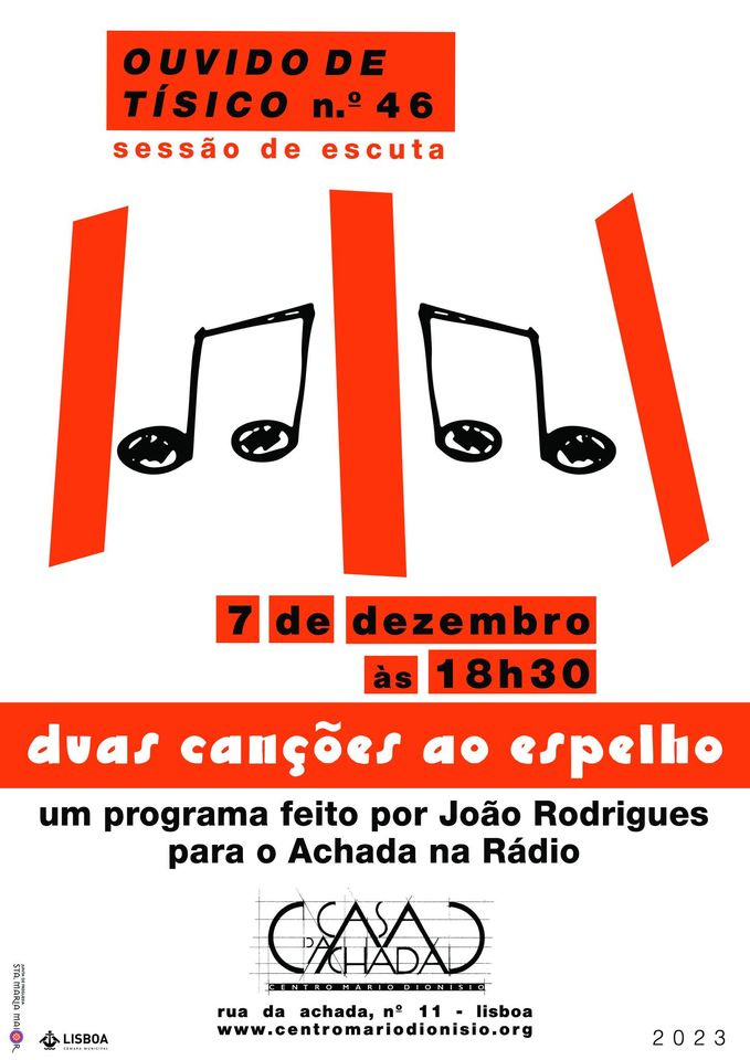 Duas canções ao espelho «Ouvido de tísico» n.º 46