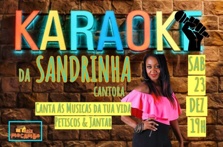 Jantar & Petiscos com o Karaoke da Cantora Sandrinha - Evento Familiar no SalãoJantar & Petiscos com o Karaoke da Cantora Sandrinha - Evento Familiar no Salão