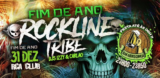 Rockline Tribe Passagem de Ano no RCA