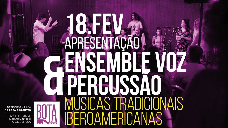 Apresentação Ensemble Voz e Percussão - BOTA