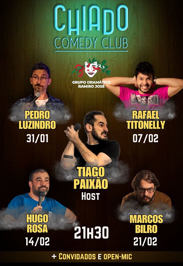CHIADO COMEDY CLUB Standup às Quartas