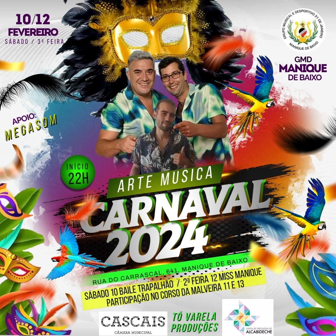 Carnaval 2024 é em Manique!