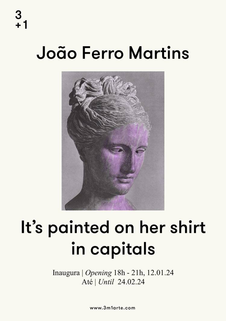 Opening João Ferro Martins It’s painted on her shirt in capitals