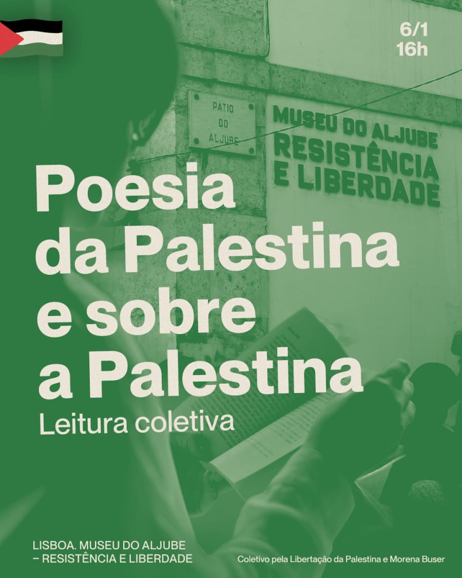 Poesia da Palestina e sobre a Palestina leitura coletiva