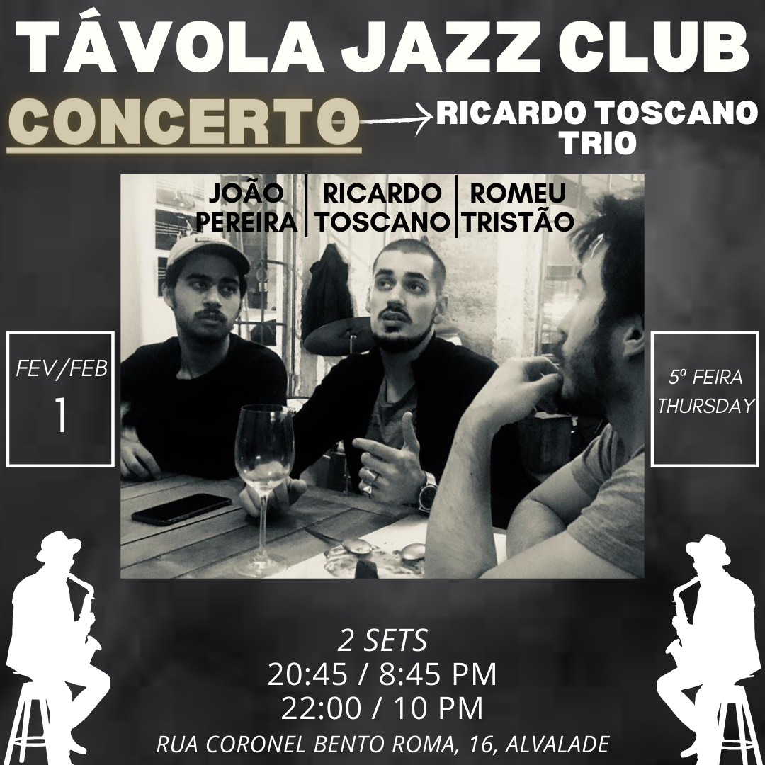 Concerto no Távola Jazz Club - Ricardo Toscano Trio